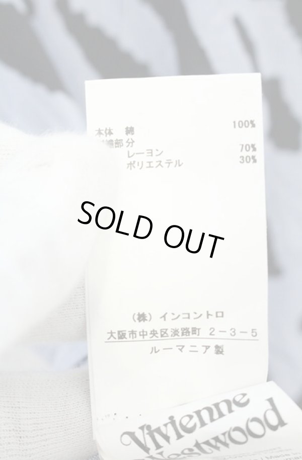 画像5: ヴィヴィアンウエストウッド 中古 / Patarn Heart シャツ 38 ブルー  O-26-09-13-001-bl-YM-ZH (5)