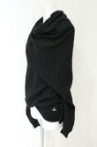 画像2: ヴィヴィアンウエストウッド 中古 / カラーオーブ刺繍ネジレ変形ニットトップス M ブラック  O-26-09-13-012-to-IG-OS (2)