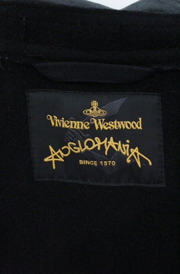画像10: ANGLOMANIA 中古 / CHAOSウールコート M ブラック  O-26-09-13-014-co-YM-OS (10)
