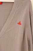 画像3: ヴィヴィアンウエストウッド 中古 / 単色オーブ刺繍Vネックカーディガン 2 グレージュ  O-26-09-20-022-to-YM-OS (3)