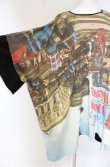 画像2: ANGLOMANIA 中古 / アップサイドダウンBIGTシャツ 38 ブラックｘマルチ  O-26-09-20-026-to-YM-OS (2)