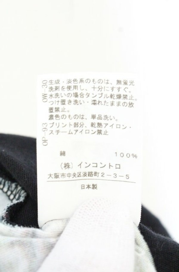 画像5: ANGLOMANIA 中古 / アップサイドダウンBIGTシャツ 38 ブラックｘマルチ  O-26-09-20-026-to-YM-OS (5)