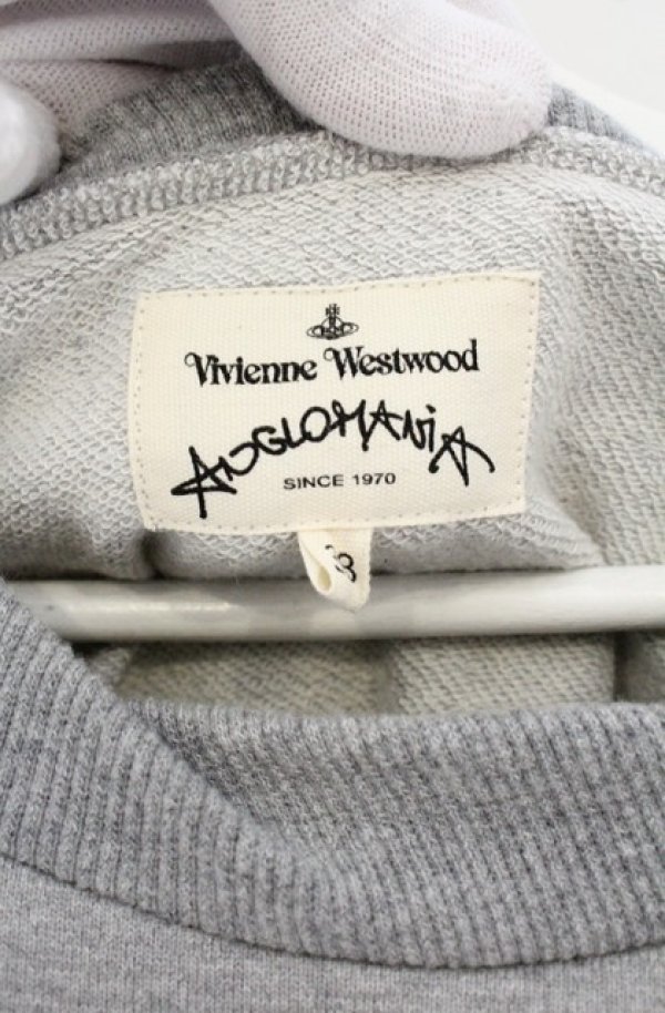 画像3: ANGLOMANIA 中古 / スプラッシュペイントスウェット 38 グレー  O-26-09-20-029-op-YM-OS (3)