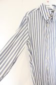 画像3: ヴィヴィアンウエストウッド MAN 中古 / 高襟ストライプシャツ 4 ブルーｘホワイト  O-26-09-20-033-bl-YM-OS (3)