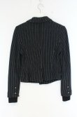 画像4: ヴィヴィアンウエストウッド 中古 / アシンメトリーストライプテーラードジャケット S グレー  O-26-09-20-003-jc-YM-OS (4)