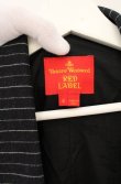 画像7: ヴィヴィアンウエストウッド 中古 / アシンメトリーストライプテーラードジャケット S グレー  O-26-09-20-003-jc-YM-OS (7)