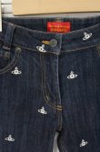 画像2: ヴィヴィアンウエストウッド 中古 / ドットオーブスキニーパンツ 2 インディゴ  O-26-09-20-047-pa-YM-OS (2)