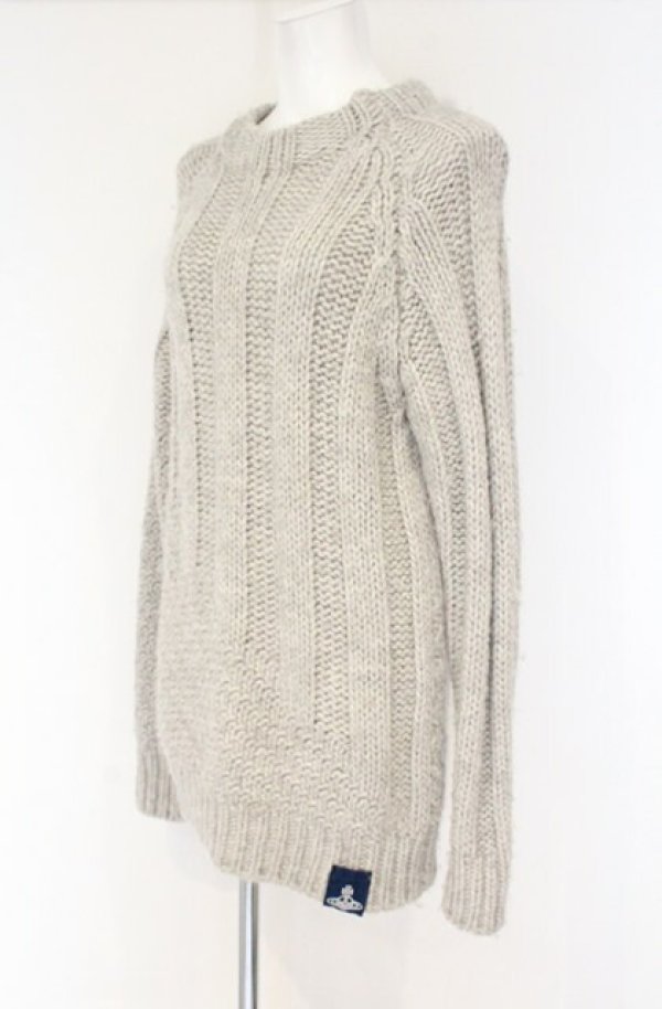 画像2: ANGLOMANIA 中古 / LONG RIBS SWEATER(ロングリブセーター) S グレー  O-26-09-20-004-to-IG-OS (2)