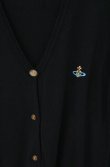 画像2: ヴィヴィアンウエストウッド 中古 / カラーオーブ刺繍ロングカーディガン S ブラック  O-26-09-20-014-to-YM-OS (2)