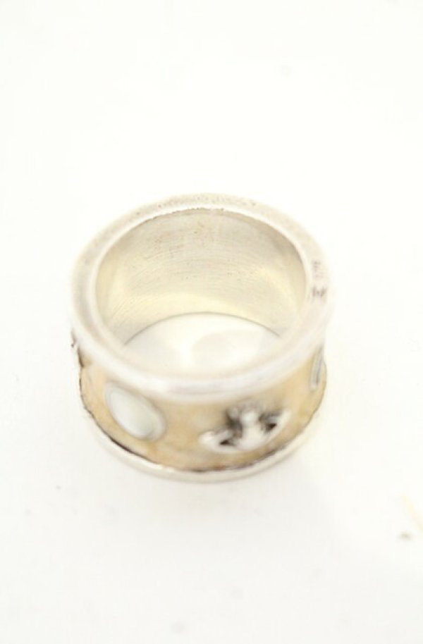 画像5: ヴィヴィアンウエストウッド 中古 / king ring M（約15号） ベージュ×シルバー  O-26-10-04-025-rg-IG-OS (5)