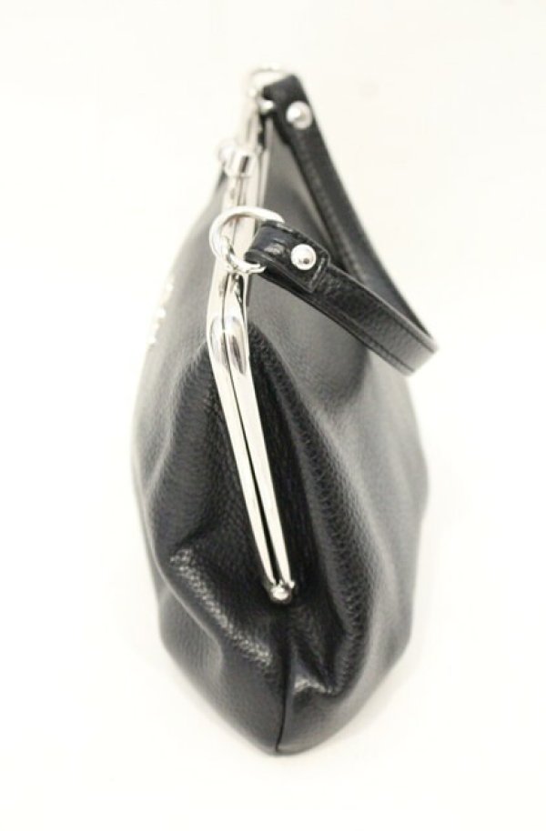 画像3: ヴィヴィアンウエストウッド 中古 / GRANNY FRAME PURSE ガマ口ポーチ  ブラックｘシルバー  O-26-10-04-037-ba-YM-OS (3)