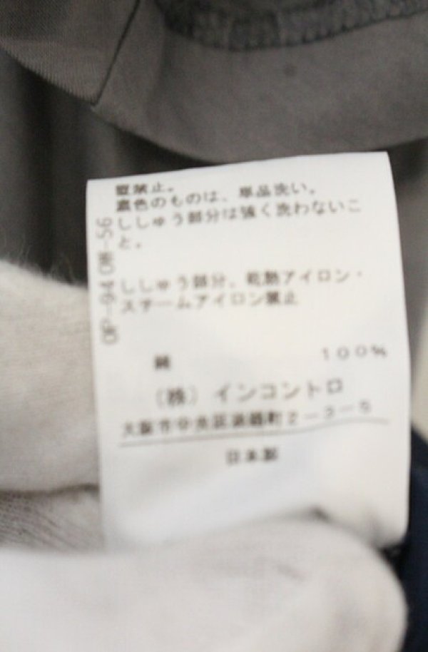 画像5: ヴィヴィアンウエストウッド 中古 / バックスリットコットントップス 2 グレーｘネイビー  O-26-10-11-017-to-YM-OS (5)