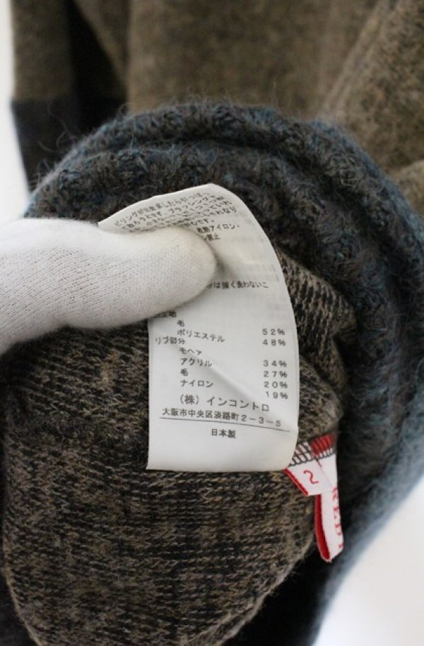 画像5: ヴィヴィアンウエストウッド 中古 / ウールモヘアタートルネックワンピース 2 ブラウンｘブルー  O-26-10-11-019-op-YM-OS (5)