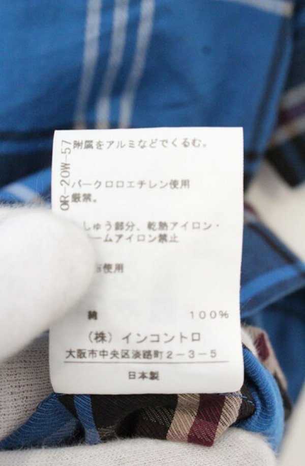 画像5: ヴィヴィアンウエストウッド 中古 / ネックフリルブラウス 2 ブルーチェック  O-26-10-11-020-bl-IG-OS (5)