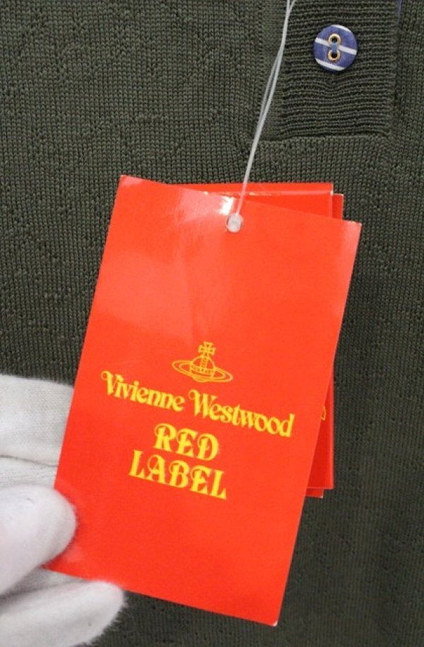 画像3: ヴィヴィアンウエストウッド 中古 / 単色オーブ刺繍ニットタンクワンピース M グリーン  O-26-10-11-022-to-IG-OS (3)
