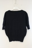 画像5: ヴィヴィアンウエストウッド 中古 / 単色オーブ刺繍半袖カーディガン 3 ネイビー  O-26-10-11-030-to-YM-OS (5)