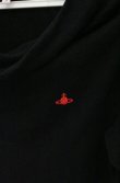 画像2: ヴィヴィアンウエストウッド 中古 / 単色オーブ刺繍変形半袖ニット 3 ブラック  O-26-10-11-031-to-YM-OS (2)