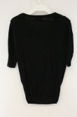 画像4: ヴィヴィアンウエストウッド 中古 / 単色オーブ刺繍変形半袖ニット 3 ブラック  O-26-10-11-031-to-YM-OS (4)