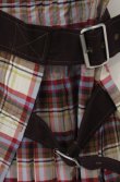 画像2: ヴィヴィアンウエストウッド 中古 / プリーツ巻キスカート 2 アイボリーチェック  O-26-10-11-037-sk-IG-OS (2)