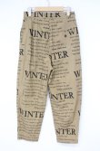 画像5: ヴィヴィアンウエストウッド 中古 / WINTERプリント チノタックパンツ 02 ブラウン  O-26-10-11-050-pa-YM-OS (5)