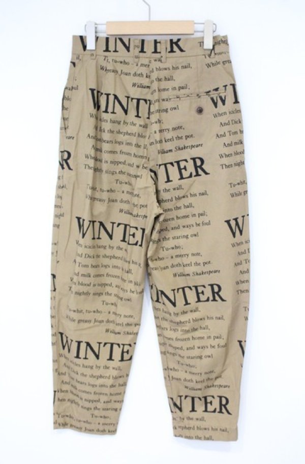 画像5: ヴィヴィアンウエストウッド 中古 / WINTERプリント チノタックパンツ 02 ブラウン  O-26-10-11-050-pa-YM-OS (5)