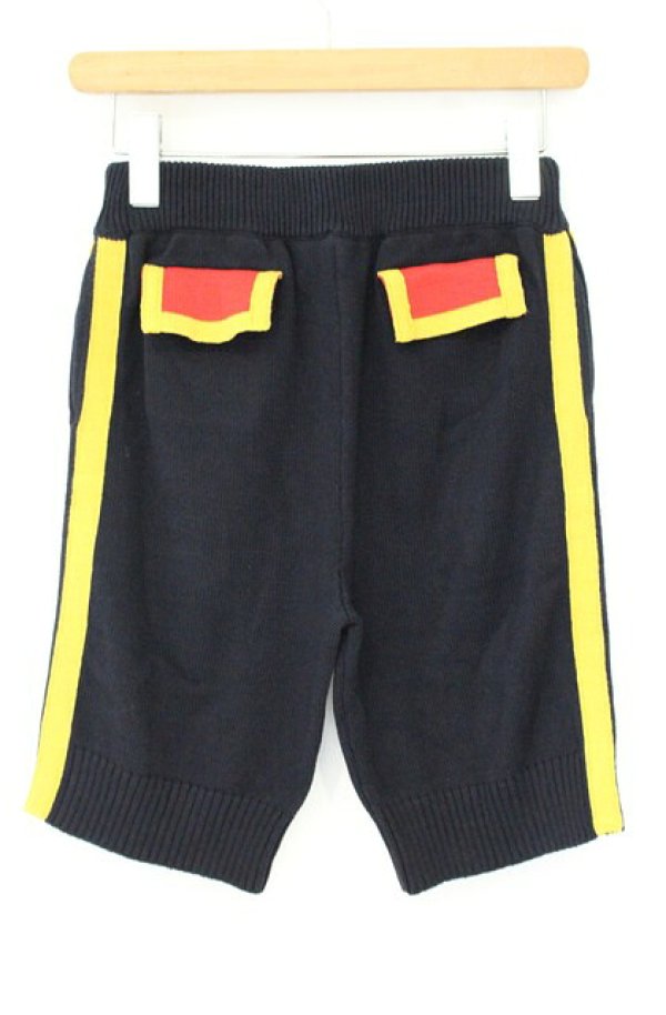 画像4: ヴィヴィアンウエストウッド 中古 / ニットショートパンツ 2 ネイビー×イエロー×レッド  O-26-10-11-057-pa-IG-OS (4)