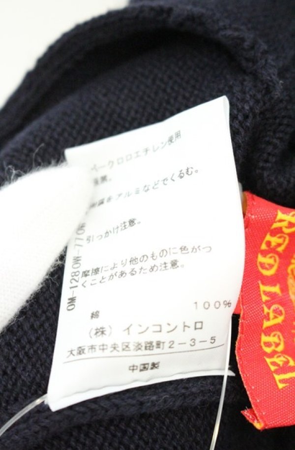 画像6: ヴィヴィアンウエストウッド 中古 / ニットショートパンツ 2 ネイビー×イエロー×レッド  O-26-10-11-057-pa-IG-OS (6)