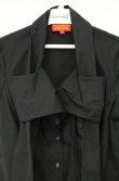 画像2: ヴィヴィアンウエストウッド 中古 / 半袖ボウタイブラウス 1 ブラック  O-26-10-11-064-bl-YM-OS (2)