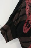画像2: ヴィヴィアンウエストウッド 中古 / フラワープリントボーダーカットワンピース 2 ブラック×ブラウン  O-26-10-11-007-op-IG-OS (2)