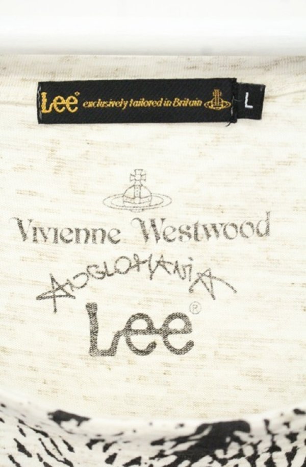 画像5: ヴィヴィアンウエストウッド Anglomania and Lee 中古 / ロープ転写Tシャツ L アイボリー  O-26-10-11-070-ts-YM-OS (5)