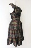 画像3: ヴィヴィアンウエストウッド 中古 / ギャザーデザインワンピース 2 ブラック系チェック  O-26-10-11-008-op-IG-OS (3)