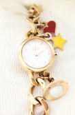 画像2: ヴィヴィアンウエストウッド 中古 / チャームブレスレットウォッチ  ゴールド  O-26-10-11-094-ac-IG-OS (2)