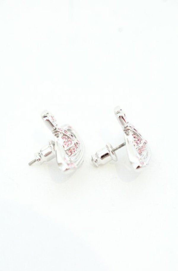 画像3: ヴィヴィアンウエストウッド 中古 / ミニバスレリーフピアス  シルバーｘピンク  O-26-10-11-098-er-YM-OS (3)
