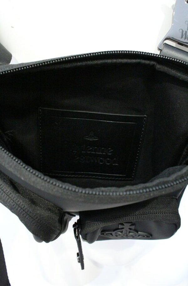 画像7: ヴィヴィアンウエストウッド 中古 / HANSON MULTIPOCKET CROSSBODY BAG（ハンソンマルチポケットクロスボディバッグ）  ブラック  O-26-10-11-108-ba-IG-OS (7)