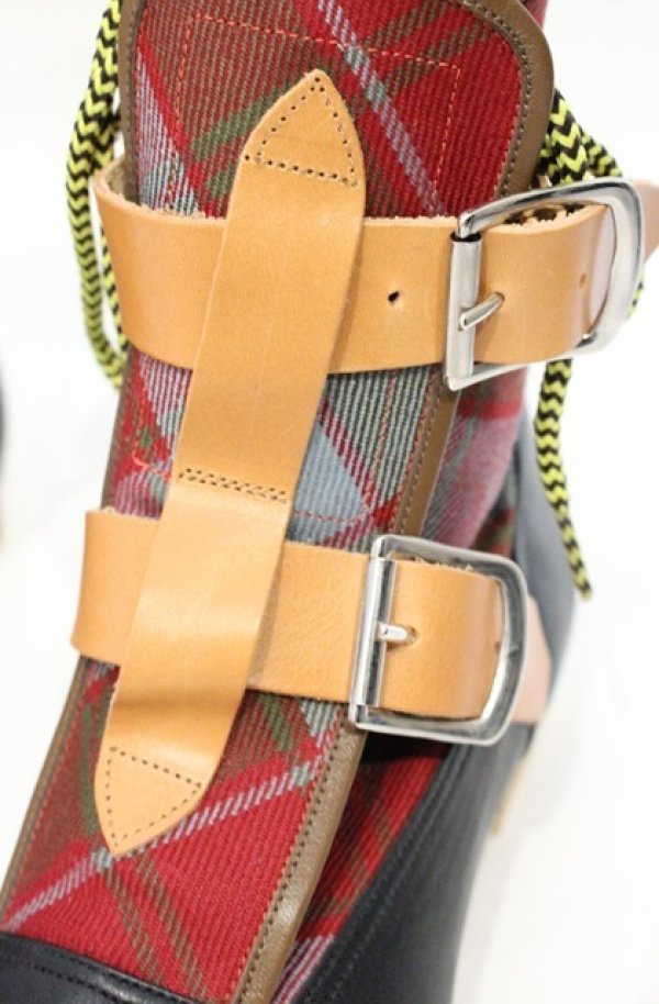 画像3: ヴィヴィアンウエストウッド 中古 / SEDITIONARIES BOOT TARTAN 5 ブラック  O-26-10-11-110-sh-IG-OS (3)