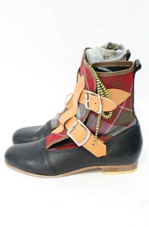 画像4: ヴィヴィアンウエストウッド 中古 / SEDITIONARIES BOOT TARTAN 5 ブラック  O-26-10-11-110-sh-IG-OS (4)
