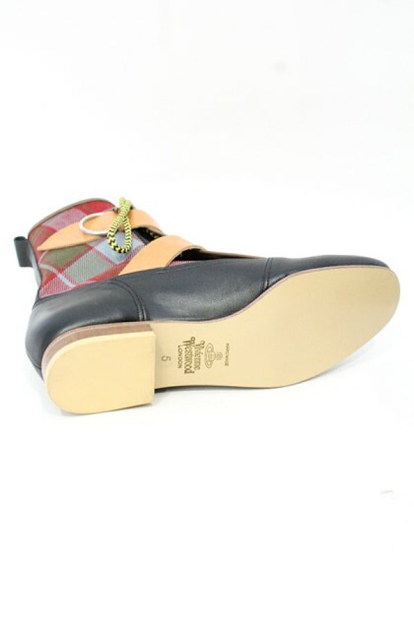 画像9: ヴィヴィアンウエストウッド 中古 / SEDITIONARIES BOOT TARTAN 5 ブラック  O-26-10-11-110-sh-IG-OS (9)
