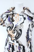 画像2: ANGLOMANIA 中古 / 総柄シャツワンピース 38 アイボリー  O-26-10-25-024-op-IG-OS (2)