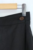 画像2: ヴィヴィアンウエストウッド 中古 / ラップ風ミモレスカート 42 ブラック  O-26-10-25-032-sk-YM-OS (2)