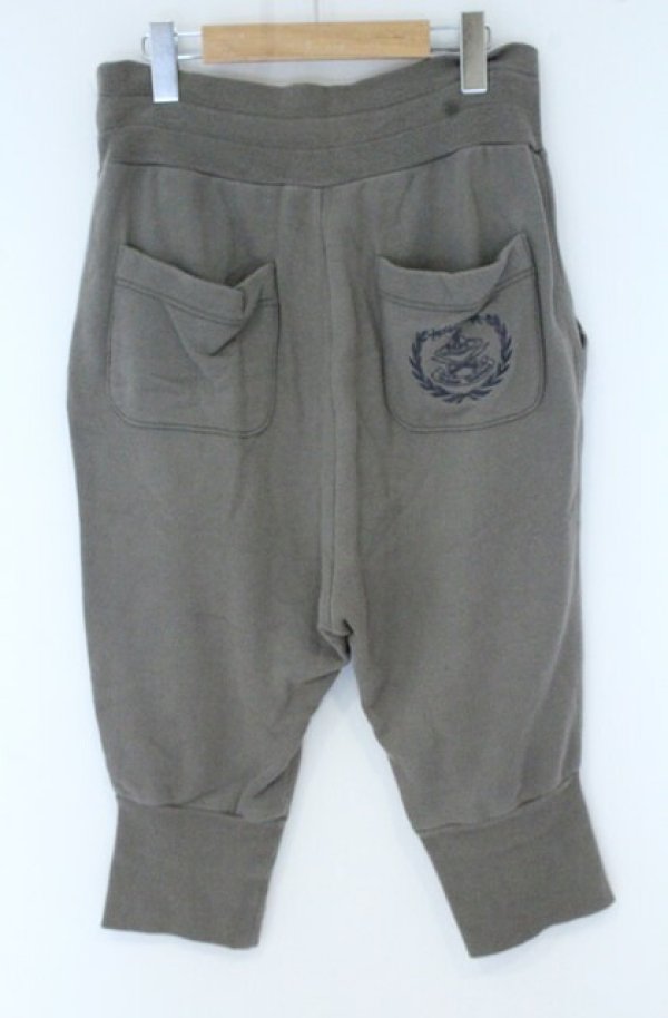 画像3: ANGLOMANIA 中古 / クロップドサルエルスウェットパンツ S モカ  O-26-10-25-041-pa-YM-OS (3)