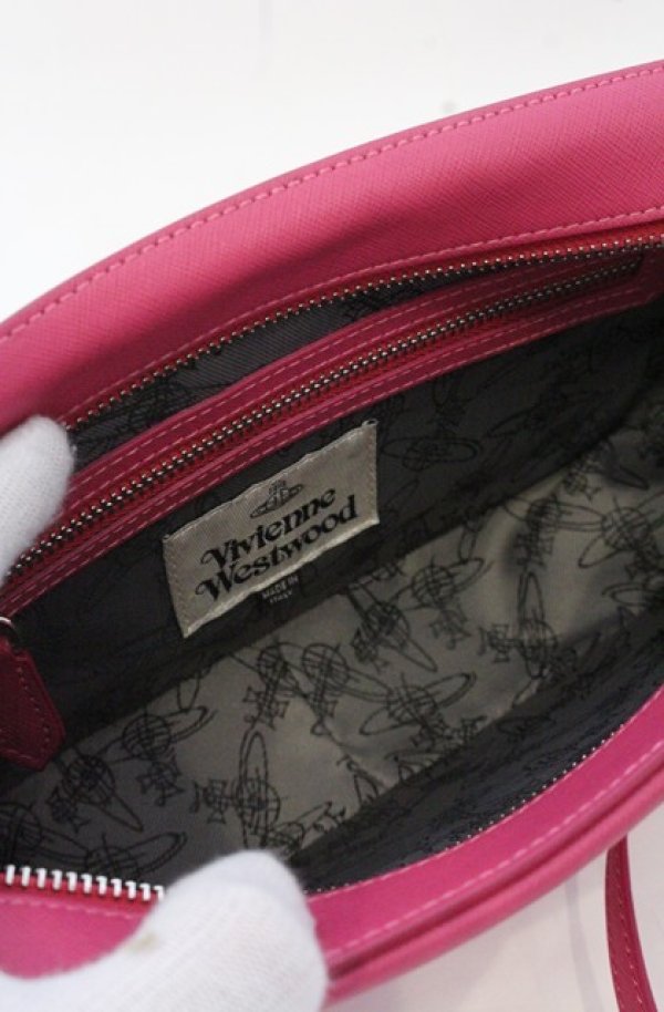 画像5: ヴィヴィアンウエストウッド 中古 / SAFFIANO CAMERA BAG（サフィアーノカメラバッグ）  ピンク  O-26-10-25-054-ba-YM-OS (5)