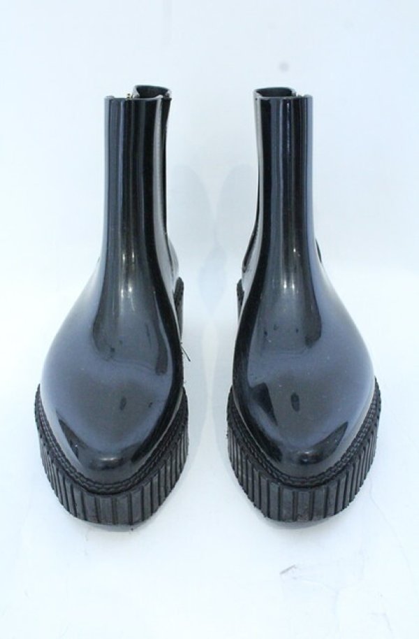 画像2: ヴィヴィアンウエストウッド×Melissa 中古 / CHELSEAブーツ 24.5cm ブラック  O-26-10-25-057-sh-YM-OS (2)