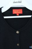 画像2: ヴィヴィアンウエストウッド 中古 / カラーオーブ刺繍カーディガン Ｍ ブラック  O-26-10-25-013-to-YM-OS (2)