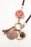 画像2: ヴィヴィアンウエストウッド 中古 / Luska レザーチョーカー  ブラウンｘマルチ  O-26-11-01-016-ac-YM-OS (2)
