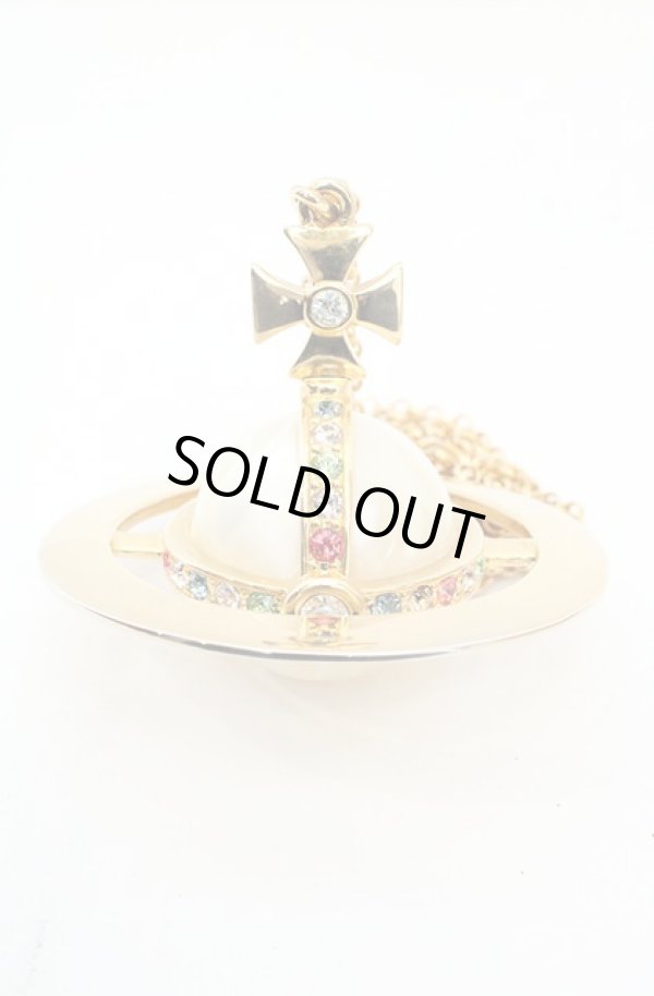 画像3: ヴィヴィアンウエストウッド 中古 / giant orb neckless パールVer（ジャイアントオーブネックレス）  ゴールドｘパール  O-26-11-01-003-nl-YM-OS (3)