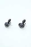 画像2: ヴィヴィアンウエストウッド 中古 / MAYFAIR BAS RELIEF EARRINGS（メイフェアバスレリーフピアス）  ガンメタル  O-26-11-01-042-er-YM-OS (2)