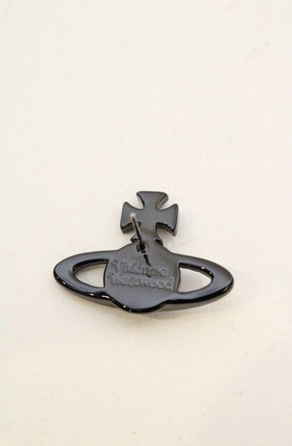 画像4: ヴィヴィアンウエストウッド 中古 / MAYFAIR BAS RELIEF EARRINGS（メイフェアバスレリーフピアス）  ガンメタル  O-26-11-01-042-er-YM-OS (4)