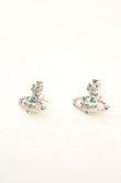 画像2: ヴィヴィアンウエストウッド 中古 / MAYFAIR BAS RELIEF EARRINGS（メイフェアバスレリーフピアス）  グリーン×シルバー  O-26-11-01-043-er-IG-OS (2)