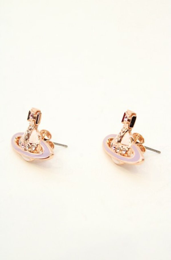 画像2: ヴィヴィアンウエストウッド 中古 / SMALL NEO BAS RELIEF EARRINGS(スモールネオバスレリーフピアス)  ピンクゴールド  O-26-11-01-044-er-IG-OS (2)