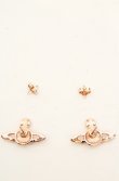 画像3: ヴィヴィアンウエストウッド 中古 / SMALL NEO BAS RELIEF EARRINGS(スモールネオバスレリーフピアス)  ピンクゴールド  O-26-11-01-044-er-IG-OS (3)